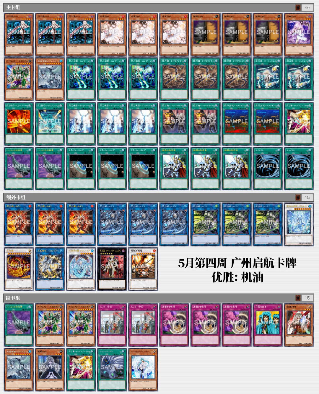 5月第3 4周 中国公认店铺简体中文赛上位统计 旅法师营地