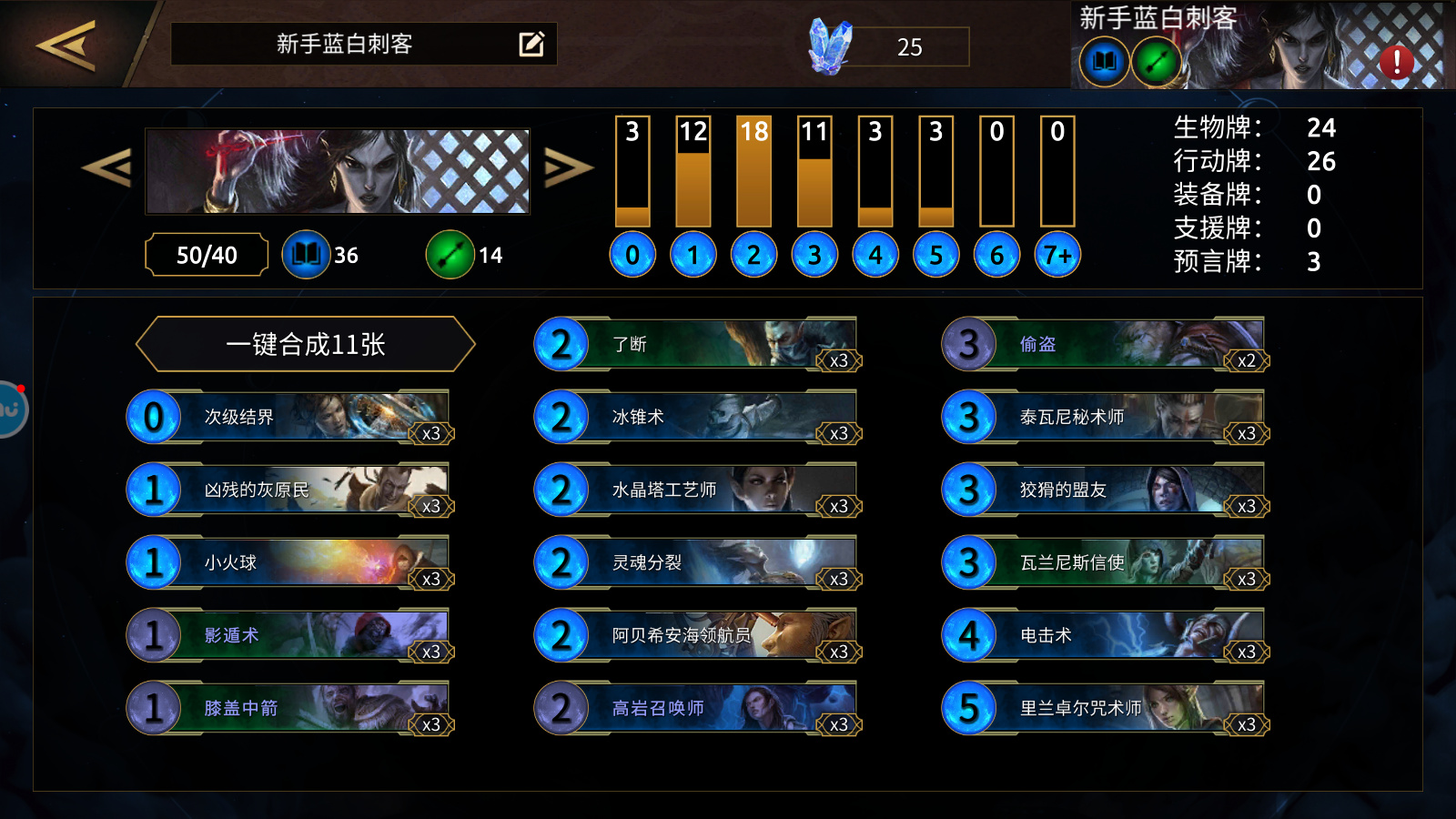 上古卷轴5传奇法师攻略_上古卷轴传奇蓝绿刺客卡组推荐_上古卷轴传奇黄蓝法师卡组推荐