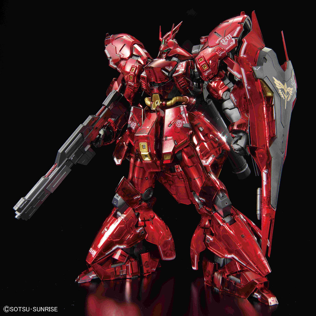 RG 1/144 沙扎比　赤メッキ色　（鏡面仕上げ風） 万代 基地限定 RG 1/144 沙扎比（机械内层电镀配色）-旅法师营地