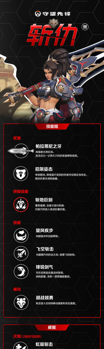 守望先锋新英雄“斩仇” 中文技能说明,首位近战DPS英雄-杂谈君-旅法师营地