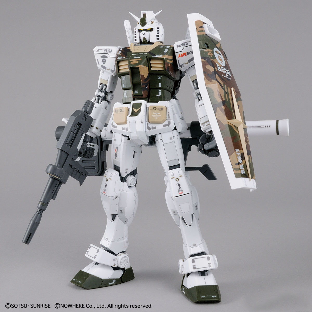 万代 其他限定 MG AAPE RX-78-2 高达 GRN-CAMO-旅法师营地