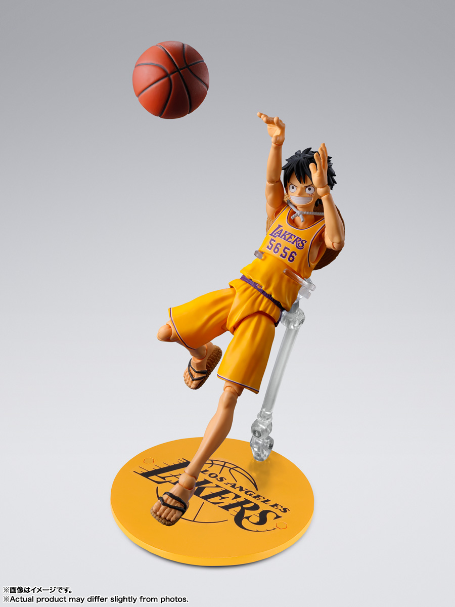 万代 SHF 航海王 X NBA 蒙奇・D・路飞 -洛杉矶湖人队版--旅法师营地