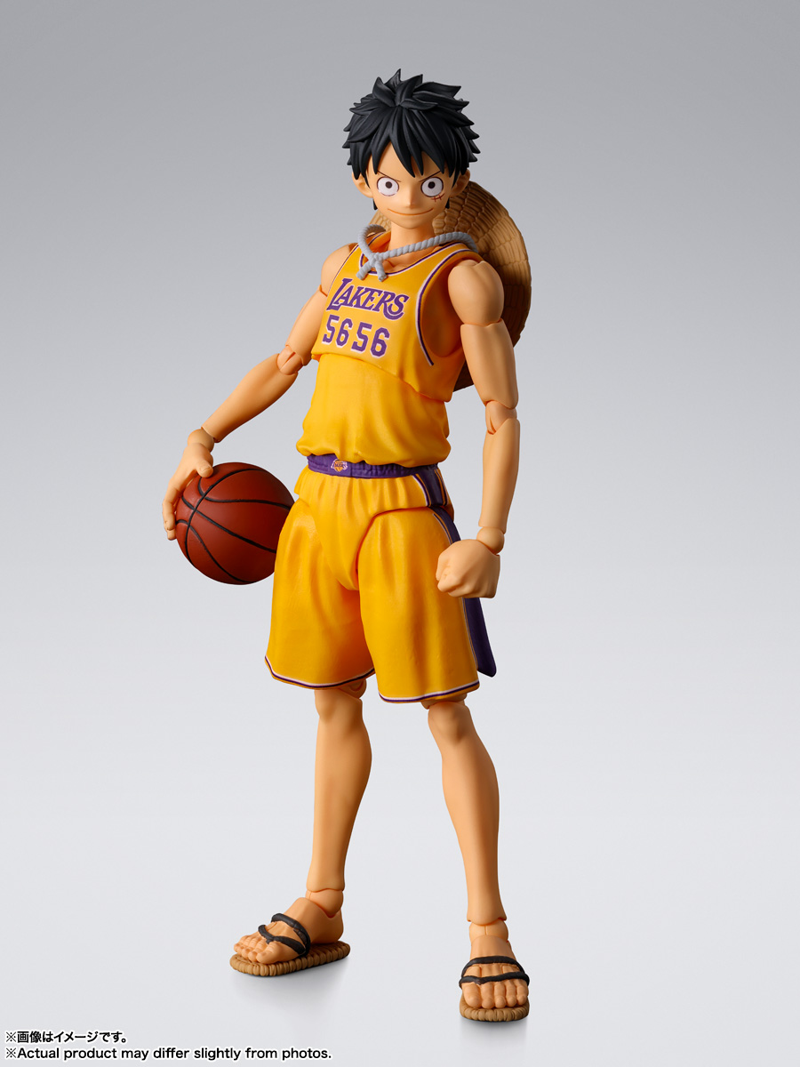 万代 SHF 航海王 X NBA 蒙奇・D・路飞 -洛杉矶湖人队版--旅法师营地