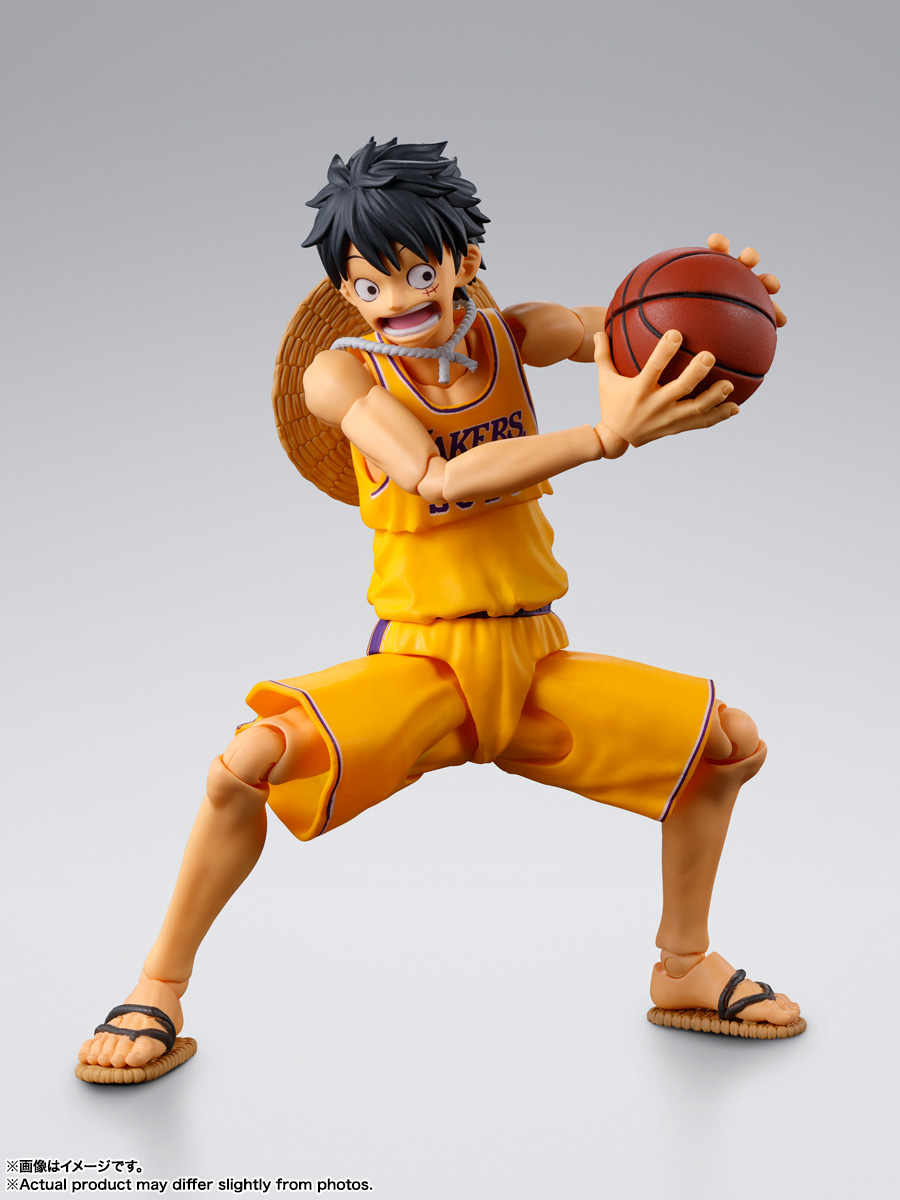 万代 SHF 航海王 X NBA 蒙奇・D・路飞 -洛杉矶湖人队版--旅法师营地